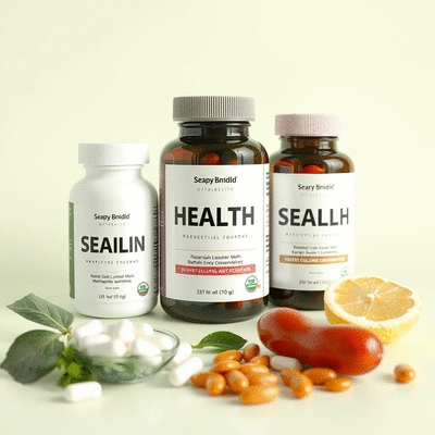 Clean and modern health supplement display