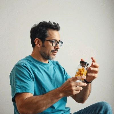 User using energy supplement