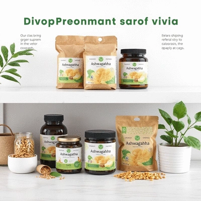 Image of a dropshipping business model showcasing organic ashwagandha