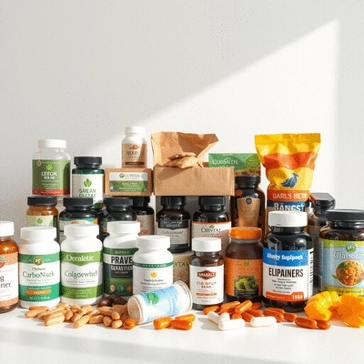 Assortment of health supplements available for dropshipping