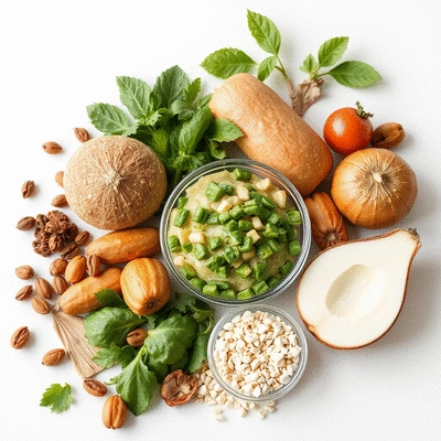 Image of organic ingredients for weight loss products