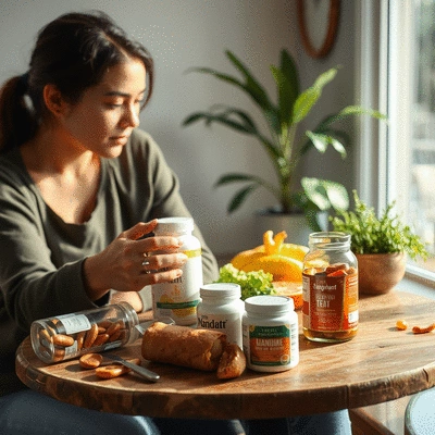 Healthy lifestyle with supplements