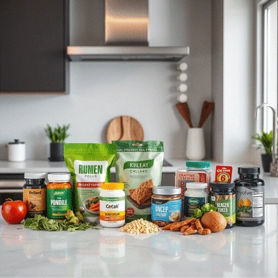 Lifestyle image showcasing weight loss products
