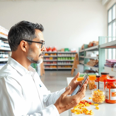 User evaluating wholesale supplement suppliers