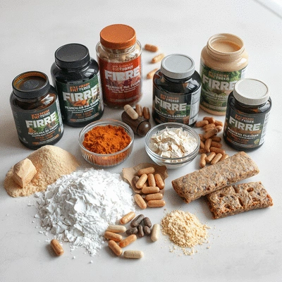 High fibre supplements in various forms