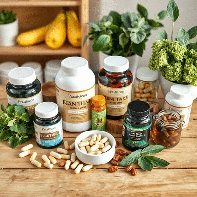 Healthy lifestyle with supplements