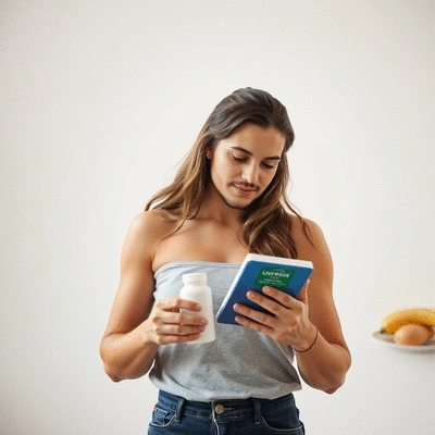 User reviewing weight loss products