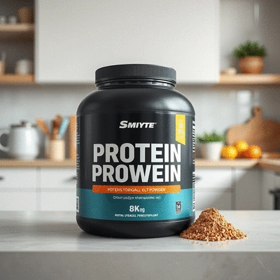 Protein powder in a lifestyle setting