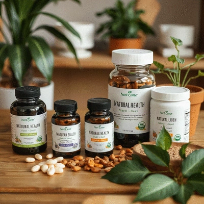 Lifestyle image of natural health supplements