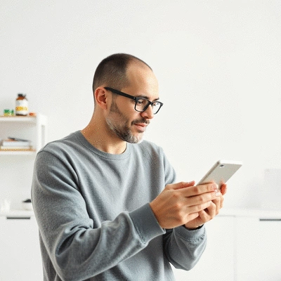 User researching market trends