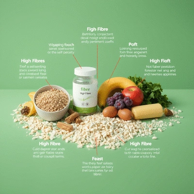 Visual representation of high fibre benefits