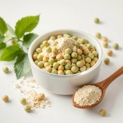 Image representing the benefits of kosher pea protein powder