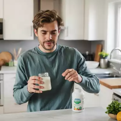 Lifestyle image of probiotic usage