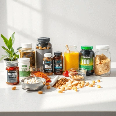 Lifestyle image of fitness supplements