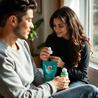 Lifestyle image of heart health products in use