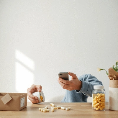 User using dropshipping for diet pills