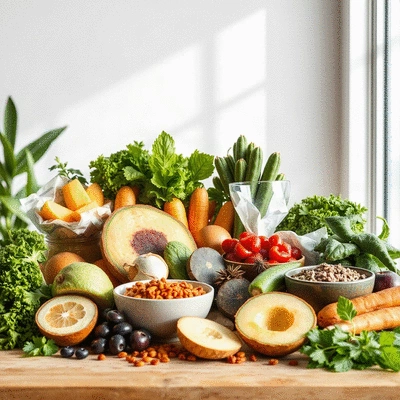 Organic superfoods selection